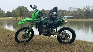 Riding the KX 100 and playing tag!!!