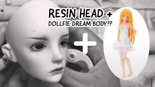 I hybrid a bjd head on a Dollfie Dream body