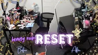 From CHAOS to Calm: Extreme Beauty Room Clean + Organize