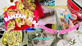 Ramzan ki Grocery Shopping 🛍 Ramadan Day 4❤ Dollar Shop Hyderabad 💰 Iftari vlog 2024 #vlog #shopping