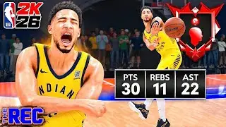 99 PASS ACCURACY TYRESE HALIBURTON + ALL SIGNATURE MOVES is UNGUARDABLE in the RANDOM REC (NBA 2K26)