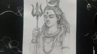 &ldquo;Mahadev Sketch Drawing Step by Step | Lord Shiva Pencil Sketch | भोलेनाथ की सुंदर कला&rdquo;