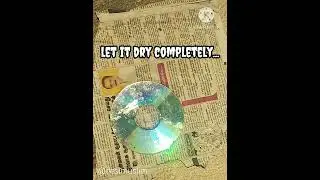 how remove silver foil from cd (easily😍) #reuse #shortvideo #satisfying #shortsviral #oldtonew