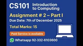 CS101 Assignment NO 1  Part 1 (2025)