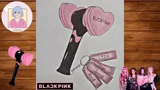 How to draw BlackPink lightstick BLACKPINK#blackpink#bornpink#blink#lisa#jisoo#jennie#anime