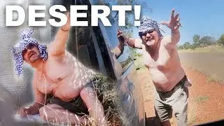 I LEFT MY DAD IN THE DESERT PRANK!!! **105 DEGREES**