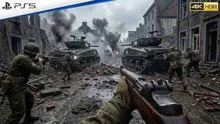 Засада на немецкий военный конвой в 1944 году | Реалистичная графика ULTRA в Call of Duty [4K 60F...