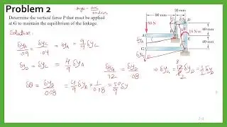 26 Solved Problem 2 | Principle of Virtual Work