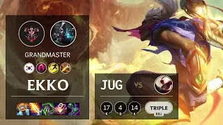 Ekko Jungle vs Lee Sin - KR Grandmaster Patch 11.7