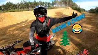 Wjechał w choinki / Wracałem bez sprzęgła / 2x CRF 450