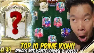 WE DRAW 2 ICONS (TOP 10 PRIME ICON) + MBAPPE 😂 RIVALS WITH FUTBDAY KANTE, IDASI & JOSELU🔥🔥 FIFA 23