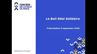 Webinaire Pr&eacute;sentation du bail r&eacute;el solidaire