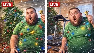 🎅 500-LB TED vs CHRISTMAS CHAOS! 🎄 Tree, Lights, Gym Build, House Cleaning&hellip; ALL ALONE 😳💀