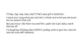 Hazey - Packs and Potions ft. M1llionz, Digga D & Unknown T Remix - (lyrics)