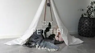 DIY pet tipi tent