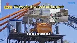 35-180 M3/h Free Foundation Concrete Batching Mixing Plant