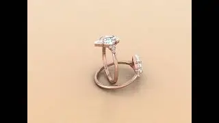 Making a Kite Cut Diamond Ring | 1.25 carat &ldquo;salt & pepper&rdquo; kite shape diamond. Stone setting
