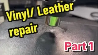 Vinyl/ Leather Repair ASMR FULL TUTORIAL