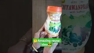 😎Chyawanprash Box Reuse Idea Flower Pot DIY |#shorts  #viral #recycleplastic #bestoutofwaste #craft
