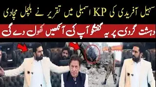 Sohail Afridi Breaks Silence in KP Assembly  Must Watch  KPK Govt  PTI