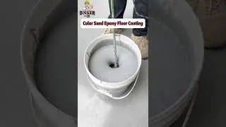 Color Sand Epoxy Floor Coating #building #epoxy #construction #epoxyfloorcoating #decoration