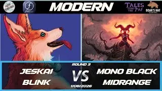 Jeskai Blink VS Mono Black Midrange [MTG Modern Round 3]