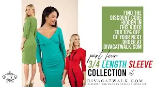 3/4 Length Sleeve Dress Collection: Part Four - Pink Swing Dresses, Purple Pencil Dresses.