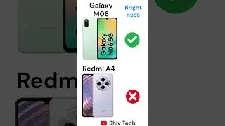 Samsung M06 5G vs Redmi A4 5G #smartphone #shivtech