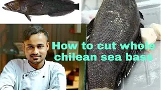 Chef sanjubarai /how to cut whole chilean sea bass. #🐟#🐠#🐙