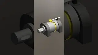 Barrel (Cylindrical) Cam Mechanism 2 (Mechanical Movement Part 43) #mechanicalmechanism #animation