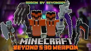 Addon Weapon MCPE Terbaru - Beyond's 3D Weapon Addon(Craftable) | Support Mode Survival