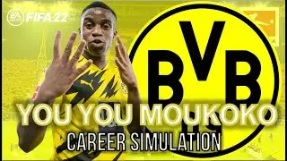 YOUSSOUFA MOUKOKO CAREER SIMULATION- FIFA 22 GROWTH TEST