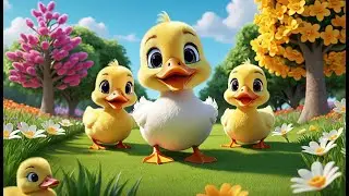 Ducky Wings Go Flap, Flap, Flap! | Cheerful Duck Song for Kids | Fun Animal Movement Rhyme