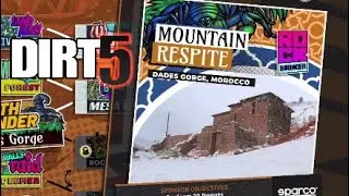 DIRT 5 WS Auto Racing Mudclaw Mountain Respite Dades Gorge, Morocco Rock Bouncer Path Finder