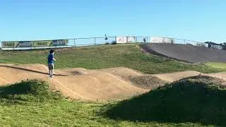 Jr with RC Truck on Bmx Track 2