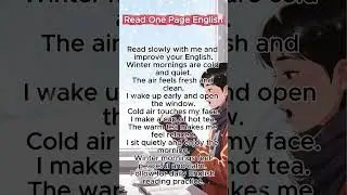Read & Speak English | Winter Morning ☕❄️ | English Speaking Practice