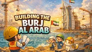 Burj Al Arab Kaise Bana? | World Famous 7 Star Hotel Construction Story 🏗️✨#explore @MrBeast