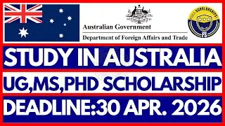 Australia Awards Scholarship 2026 | Fully Funded Masters & PhD | Australia Government Scholarships