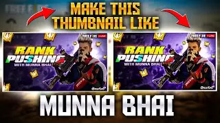HOW TO MAKE MUNNA BHAI LIVE THUMBNAIL 🔥#thumbnails #editing #realme8 #viralvideos