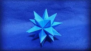 【折り紙】　大星型十二面体を折ってみた　【ユニット折り紙】