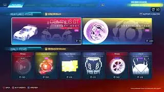 Rocket League Item Shop HD [NEW DRACO PINK EXOTIC WHEELS! - NEW DOMINUS GT PINK!] Ryufalcon Blue