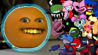 FNF Sliced(Vs Annoying Orange Clap) But Different Characters Sing It🎵 Everyone (Learn With Pibby)