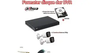 formater disque dur Dahua DVR (qui fait un bip sonore)