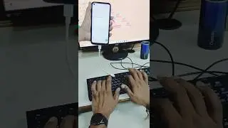 How Connect keyboard to phone | typing practice in phone