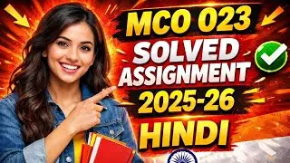MCO 023 SOLVED ASSIGNMENT 2025-26 HINDI 