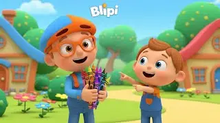 Blippi Dropped His Rainbow Crayons | Nursery Rhymes for Kids & Baby Songs