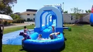 50 Ft Tsunami Slip n dip - All Around Bounce House Company