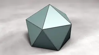 Net of Gyroelongated pentagonal pyramid / Развертка cкрученно удлинённой пятиугольной пирамиды (J11)