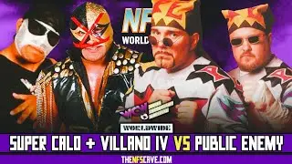 Super Calo and Villano IV VS Public Enemy #wcw #wrestling