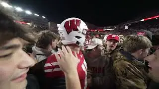 WATCH: Wisconsin football upsets Illinois, fans rush field at Camp Randall Stadium